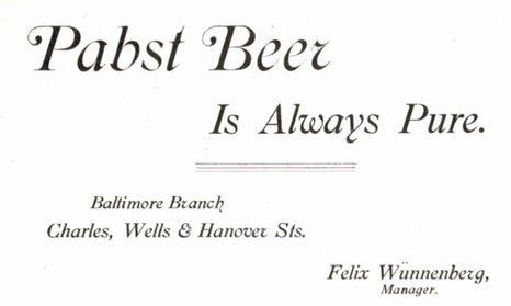 Pabst Brewing Company Baltimore Branch