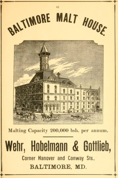 Wehr Hobelmann Gottlieb Brewing and Malting Co. 