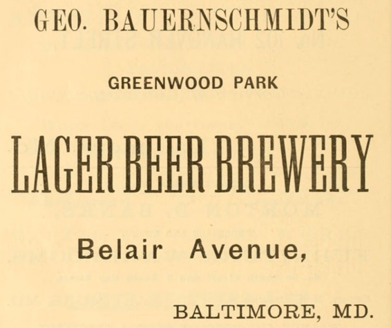 Bauernschmidt's, George Greenwood Park Brewery